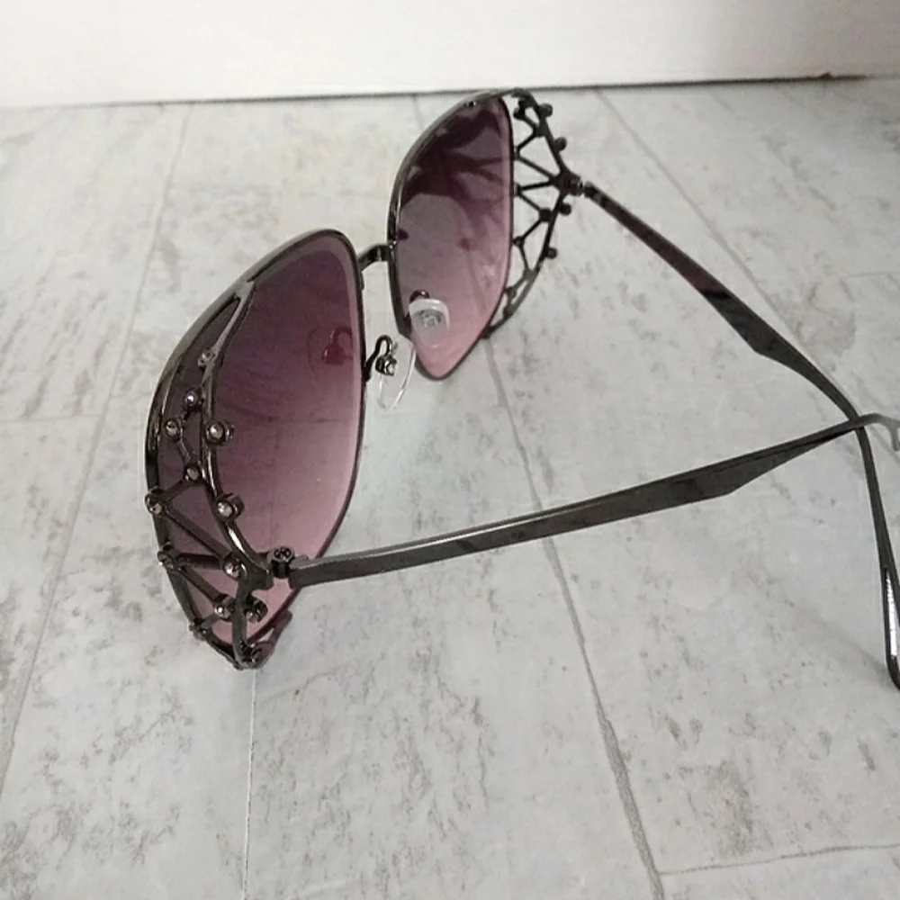 New Women's Polarized Luxury Square Oversized Sunglasses - Picture 6 of 8